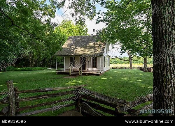 Diamond; Missouri; The Moses Carver house at George Washington Carver National Monument. The monument preserves the Moses and Susan Carver farm where Carver was born as a slave in about 1864. It was the first National Monument to honor an African-American.