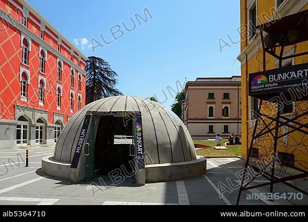 Old Bunker, Entrance to Bunk'Art 2 Museum, City Centre, Tirana, Albania, Europe.