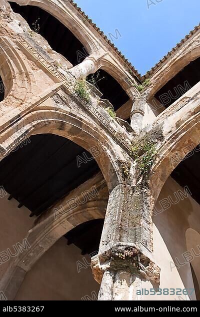 Detail, Castillo del Fontanar in the Andalusian city of Bornos, Spain, Europe.