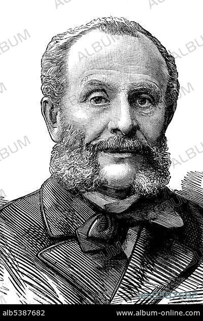 Nicolas Carlovitch de Giers, Nikolai Karlowitsch de Giers, 1820 - 1895, Russian minister of foreign affairs, historic image, 1883.