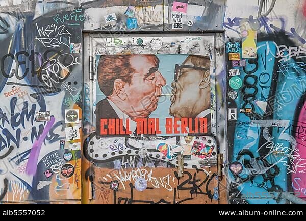 Graffiti, Teufelsberg listening station, Grunewald, Charlottenburg-Wilmersdorf, Berlin, Germany, Europe.