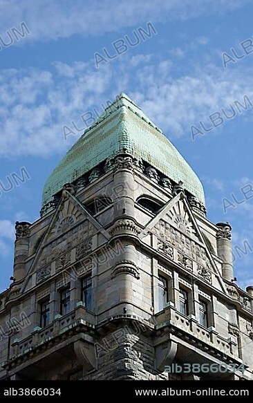 Residential building, Art Nouveau, Helsinki, Uusimaa, Finland, Europe.