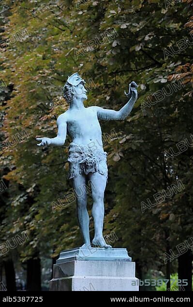 The Greek Actor, statue, Jardin du Luxembourg gardens, Paris, France, Europe.