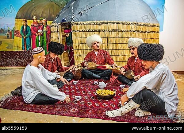 Life in Yurts, Mary History Museum, Turkmenistan, Mary, Turkmenistan, Asia.