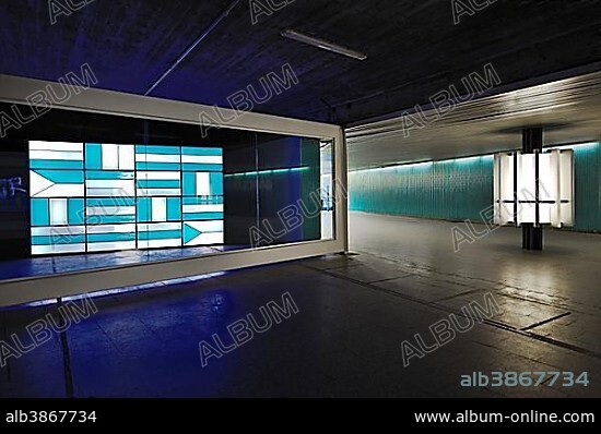 MaximiliansForum, art space in a passage, Munich, Bavaria, Germany, Europe.