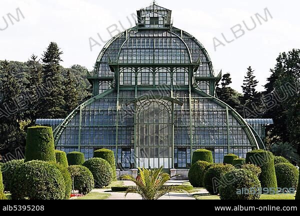 Palmenhaus, historic green house Schoenbrunn, Vienna, Austria, Europe.