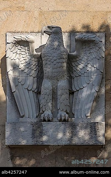 Imperial Eagle at Tempelhof Airport Building, Berlin, Germany, Europe.