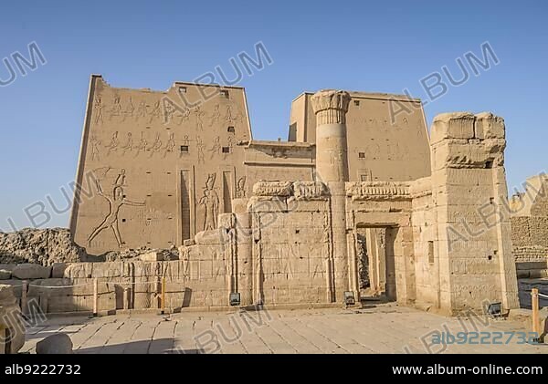 Mammisi in front of the Temple of Horus, Edfu, Egypt, Africa.