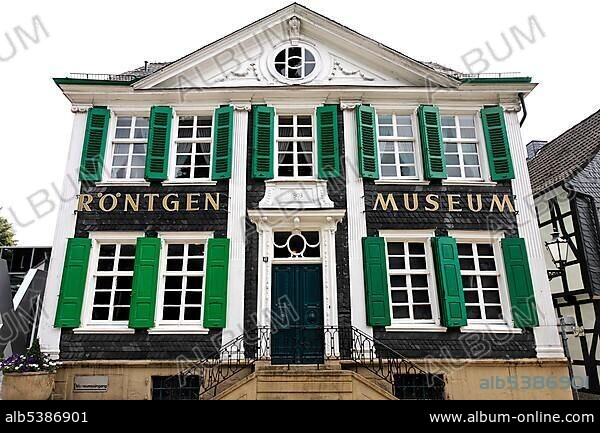 German Roentgen museum at the native town of Roentgen, Remscheid-Lennep, NRW, Germany, Europe.