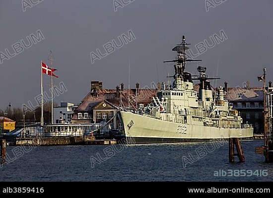 Peder Skram Museum Ship, Holmen Naval Base, inner harbour, Nyholm, Copenhagen, Capital Region of Denmark, Denmark, Europe.