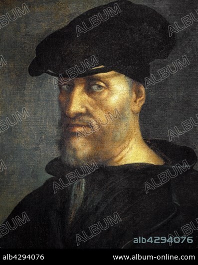 Sebastiano del Piombo (1485-1547). Italian School. Portrait of Admiral Andrea Doria (1466-1560). Genoa, Galata Museum of the Sea (Galata Museo del Mare).