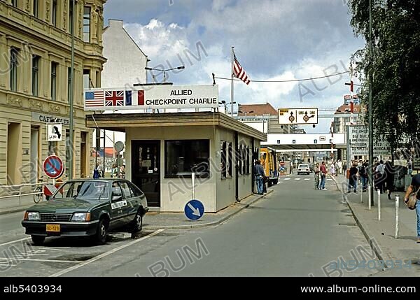 Allied Checkpoint Charlie, c. 1990, Berlin, Germany, Europe.
