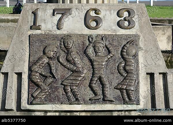 Cuffy Monument, memorial for the 1763 slave rebellion in Georgetown, Guyana, South America.
