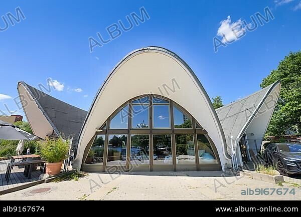 Cafe Water-lily, Neustädter Havelbucht, Breite Straße, Potsdam, Brandenburg, Germany, Europe.