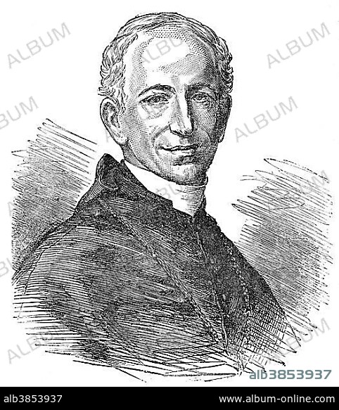 Pope Leo XIII, 1810-1903, born Vincenzo Gioacchino Raffaele Luigi Pecci, pope from 1878 to 1903, historical illustration.
