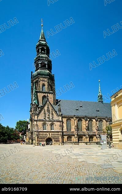 Late Gothic Hall Church Cathedral of St. Mary, Zwickau, Saxony, Germany, Europe.