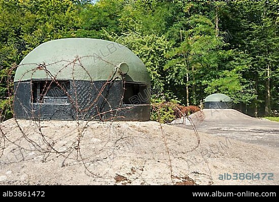 Fort de Schoenbourg or Ouvrage Schoenenbourg, French Maginot Line, Hunspach, Département Bas-Rhin, Alsace, France, Europe.