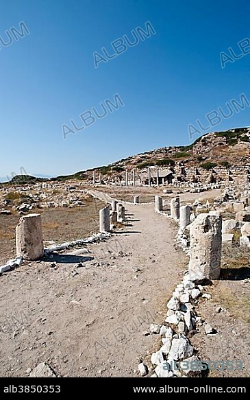 Knidos, ancient port city, Datça, Datca, Datca Peninsula, Mugla Province, Turkish Aegean, Turkey, Asia.