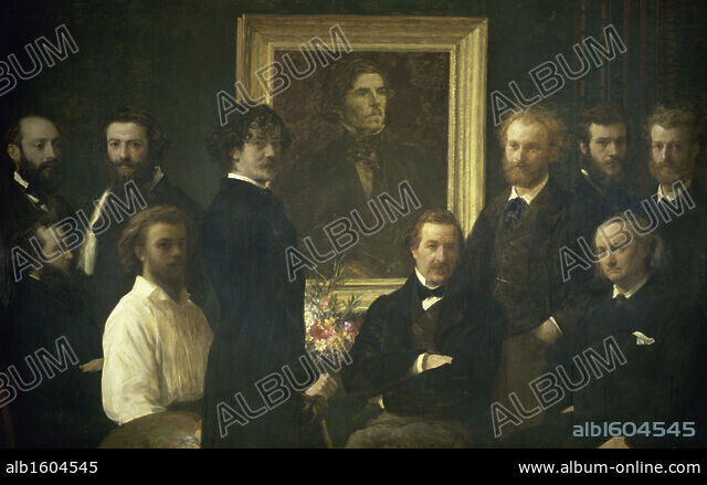 HENRI DE FANTIN-LATOUR. Homage to Delacroix 1864 Henri Fantin