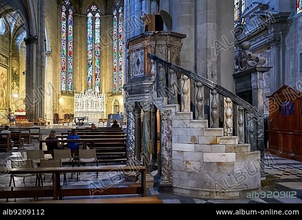 Arezzo Tuscany Italy. The Cathedral (Cattedrale dei Santi Pietro e Donato).