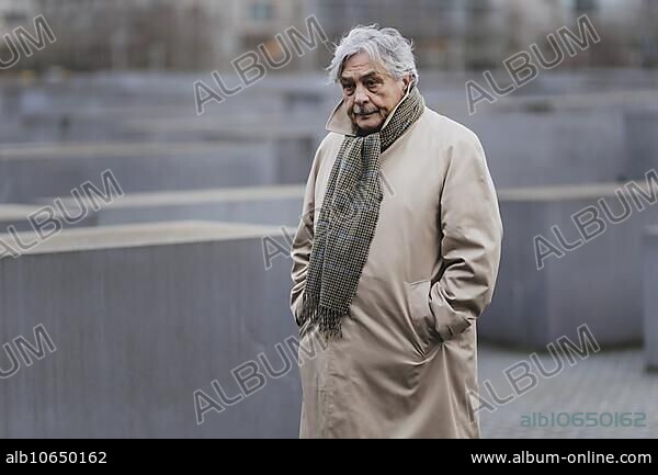 Christian Pfeil, contemporary witness and Holocaust survivor, photographed as part of the commemorative event at the Memorial to the Murdered Jews of Europe in Berlin, 31 January 2024 / Photographed on behalf of the Federal Ministry for Women, Senior Citizens, Family and Youth.