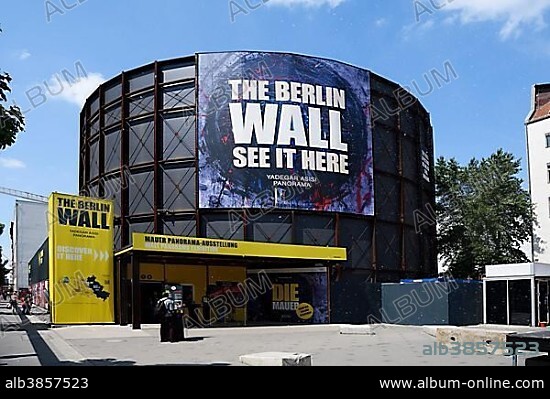 Exhibition Hall Asisi Panorama, The Wall, Checkpoint Charlie, Berlin, Germany, Europe.