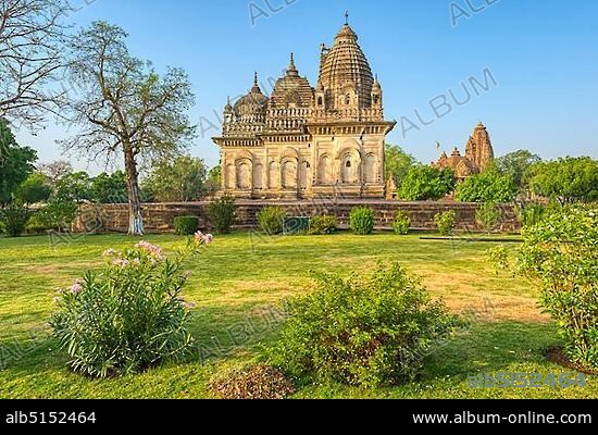 Parvati temple known as Unity of Religion Temple dedicated to three religions: Islam, Buddhism, Hinduism, Khajuraho Group of Monuments, Madhya Pradesh state, India, Asia.