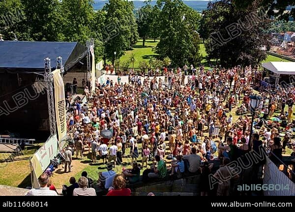 The Rudolstadt Festival, previously Tanz&FolkFest, TFF.Rudolstadt, TFF Rudolstadt, since 2016 Rudolstadt Festival, is the largest folk-roots world music festival in Germany and takes place annually in Rudolstadt, Thuringia, from the first Thursday in July to the following Sunday.