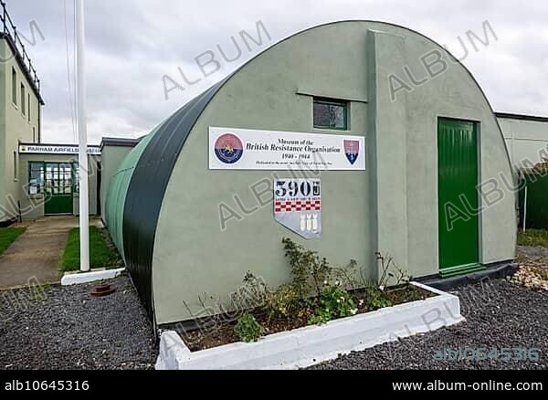 Museum of British Resistance Organisation 1940-1944, 390 Bomb Group, Parham airfield, Suffolk, England, UK.