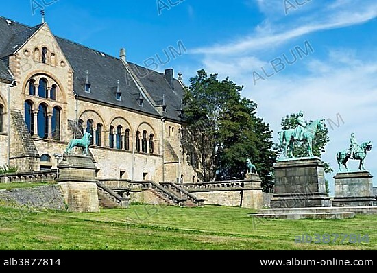 Kaiserhaus of the Imperial Palace, Kaiserpfalz, UNESCO World Heritage Site, Goslar, Harz, Lower Saxony, Germany, Europe.