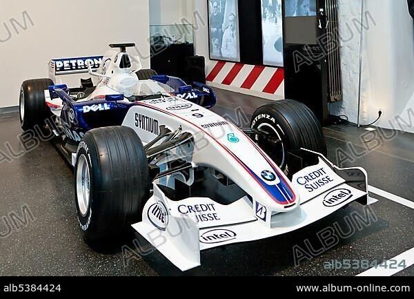 Formula 1 car of Sebastian Vettel, BMW, Prototyp Museum Hamburg, Hafencity quarter, Hamburg, Germany, Europe.