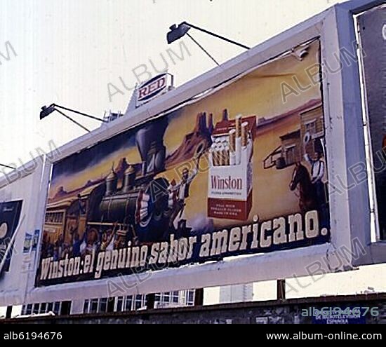 CARTEL ANUNCIO DE TABACO.