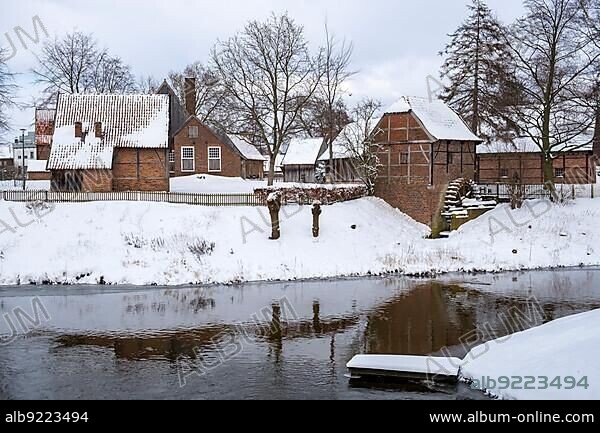 Farmhouse museum, Hamaland museum, local history museum, today kult Westmünsterland, municipal park, Vreden, Münsterland, North Rhine-Westphalia, Germany, Europe.