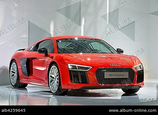 Audi R8 V10 plus, presented at a press conference at AUDI AG, Audi Forum, Ingolstadt, Bavaria, Germany, Europe.