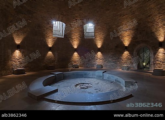 The crypt in Wewelsburg castle, 1934-45 cult-site of the SS under Himmler, now Historical Museum, Büren-Wewelsburg, Paderborn district, North Rhine-Westphalia, Germany, Europe.