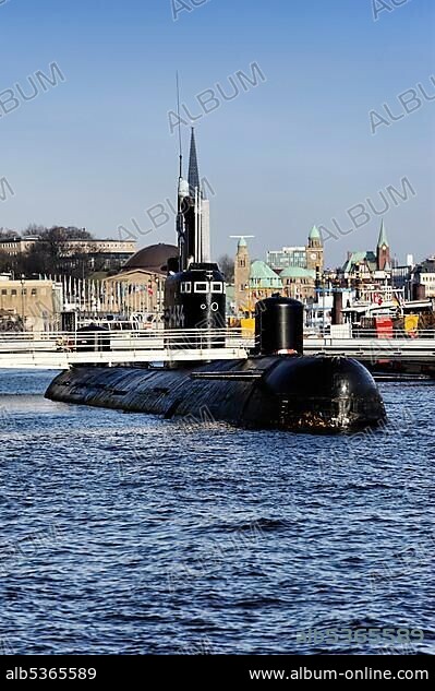 Soviet submarine B-515, sometimes referred to as U-434, open to the public as a museum exhibit, Hamburg, Germany, Europe.