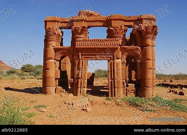 Roman kiosk, Naga, Sudan, Africa.