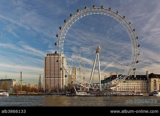 London Eye, Ferris Wheel on the River Thames, London, England, United Kingdom, Europe.