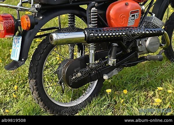 Oldtimer; DDR Moped; Mokick Simson Enduro S 51; Suhl; Thuringia; Germany; Europe.