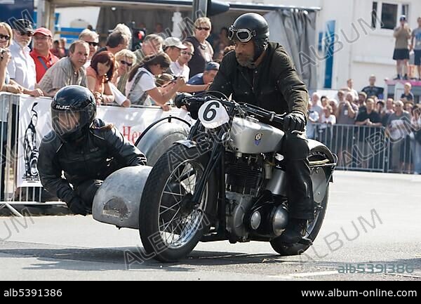 Historical and legendary Dieburger Dreiecksrennen race, Dieburg, Hessen, Germany, Europe.