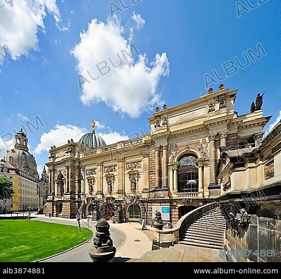 Lipsius Building, Academy of Fine Arts Dresden, HfBK, Dresden, Saxony, Germany, Europe.