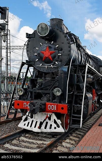 Soviet steam locomotive P-0001 Pobeda Victory, built in 1945.