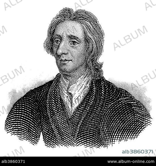 Portrait of John Locke, 1632 - 1704, an English philosopher and thought leader of the Enlightenment.