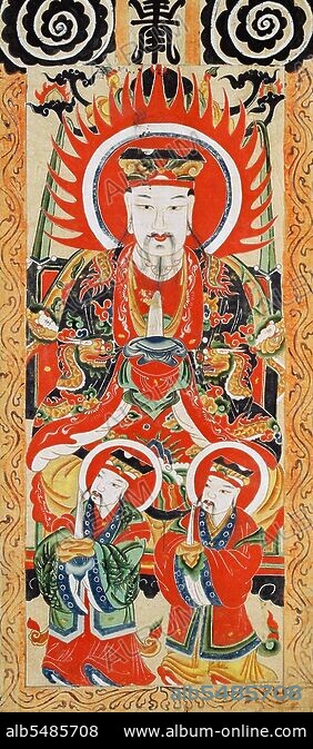 Vietnam: Hang Trong painting of the Jade Emperor Ng? c Hoàng
