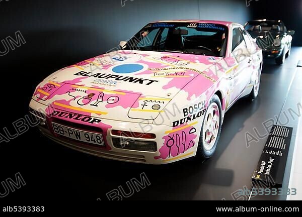 Porsche 944 Turbo Cup Pinky, Neues Porschemuseum, New Porsche Museum, 2009, Stuttgart, Baden-Wuerttemberg, Germany, Europe.