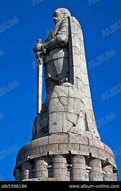 Bismarck Memorial in St. Pauli, Hamburg, Germany, Europe.