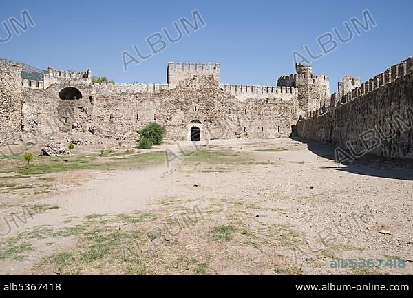 Mamure Kalesi, medieval castle on the southern coast of Turkey, Cilicia, Mersin province, Turkey, Asia.
