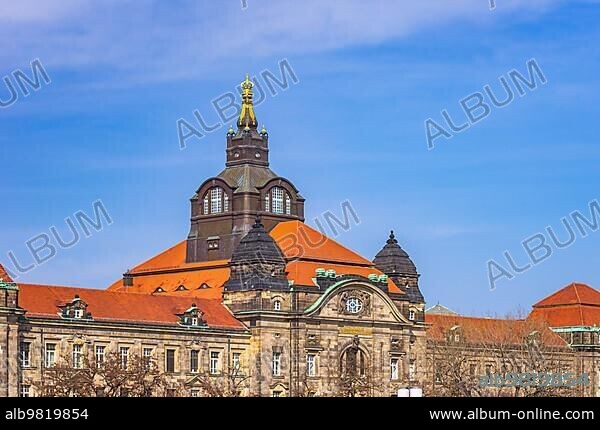 The Saxon State Chancellery; Supreme State Authority of the Free State of Saxony and Official Seat of the Prime Minister of Saxony; Dresden; Saxony; Germany; Europe.
