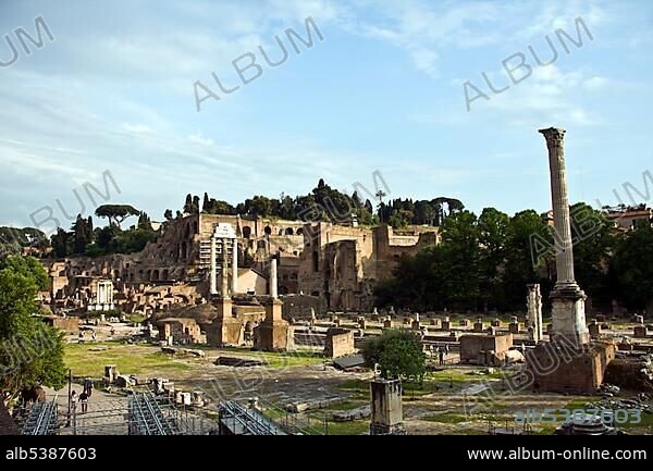 Foro di Cesare Rome, Roman Forum, Via dei Fori Imperiali, Rome, latium, Italy, Europe.