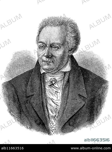 Arnold Hermann Ludwig Heeren, 25 October 1760, 6 March 1842, a German historian, Historical, digital reproduction of an original from the 19th century.